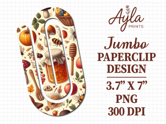 Autumn Honey Jar Harvest Jumbo Paperclip Graphics and Crafts Review