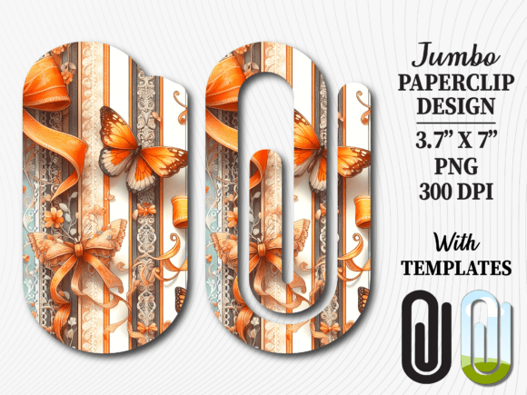 Butterfly Floral Planner Jumbo Paperclip Review