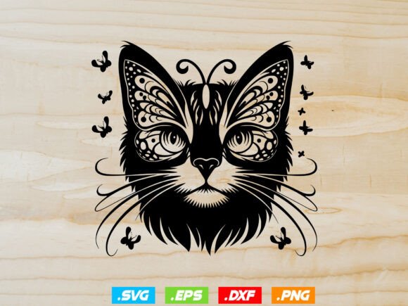 Cat with Butterfly Svg, Cute Animal Svg Graphics and Crafts Review