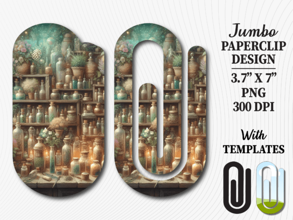 Cottage Botanical Shelf Jumbo Paperclip Graphics & Crafts Review