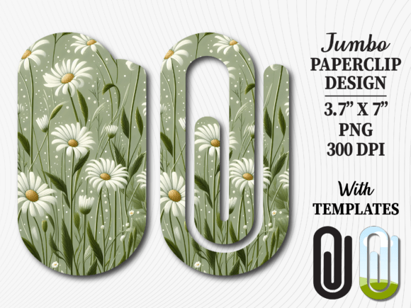 Daisy Flower Botanical Jumbo Paperclip Graphics and Crafts Review