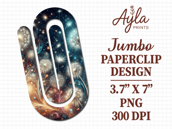 Dandelion Planner Jumbo Paperclip PNG Review
