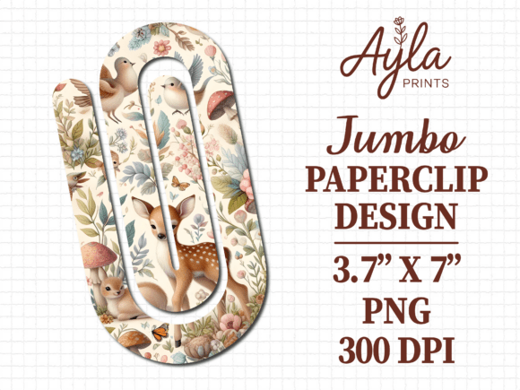 Deer Mushroom Harvest Jumbo Paperclip Graphics and Crafts Review