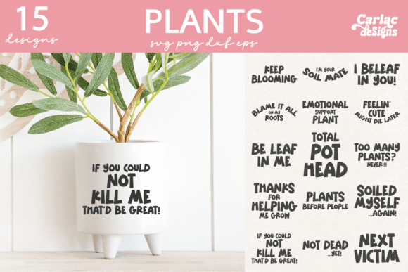 Funny Plant Pot SVG Bundle Review
