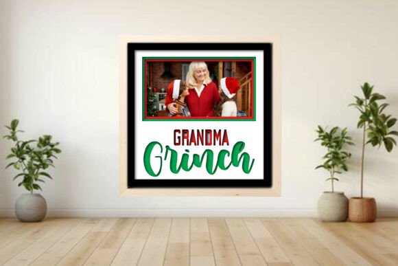 Grandma Grinch Photo Frame Shadow: Graphics for Crafts