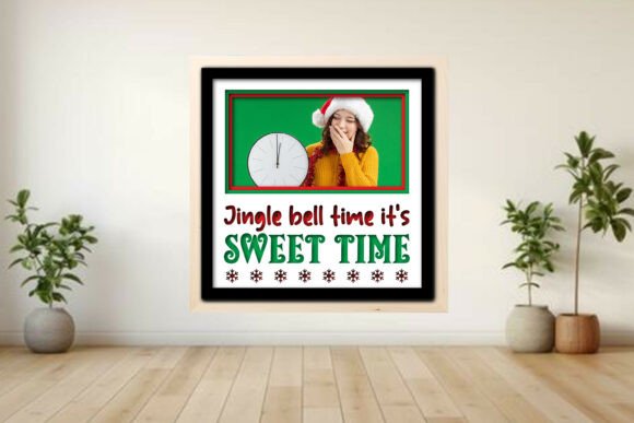 Jingle Bell -- Time Photo Frame Shadow for Graphics and Crafts