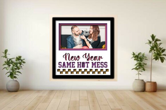 New Year Same Hot Photo Frame Shadow