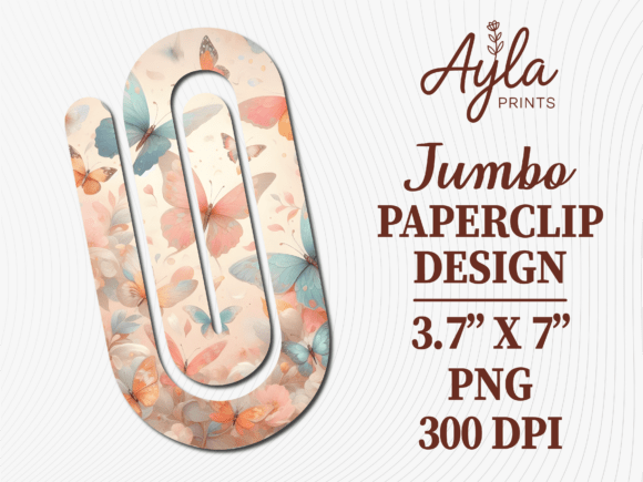 Peach Floral Butterfly Jumbo Paperclip Review