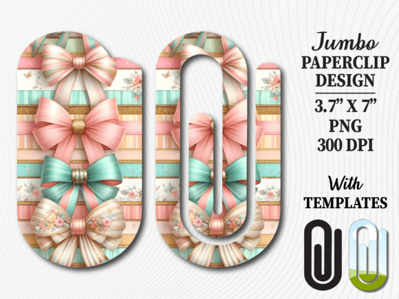 Pink Bow Mint Green Jumbo Paperclip Graphics and Crafts Review