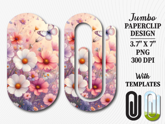 Pink Flower Blossom Jumbo Paperclip PNG: A Designer’s Review for Crafts and Graphics