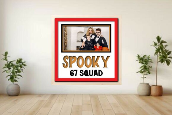 Spooky 67 Squad Photo Frame Shadow Graphics and Crafts Review