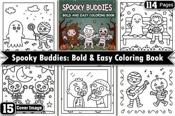 Spooky Buddies Halloween Coloring Pages: Graphics and Coloring Pages Amp Review