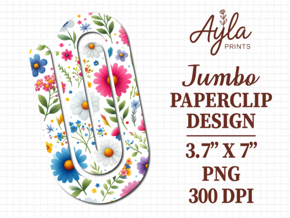 Spring Summer Wildflower Jumbo Paperclip Graphics and Crafts Review