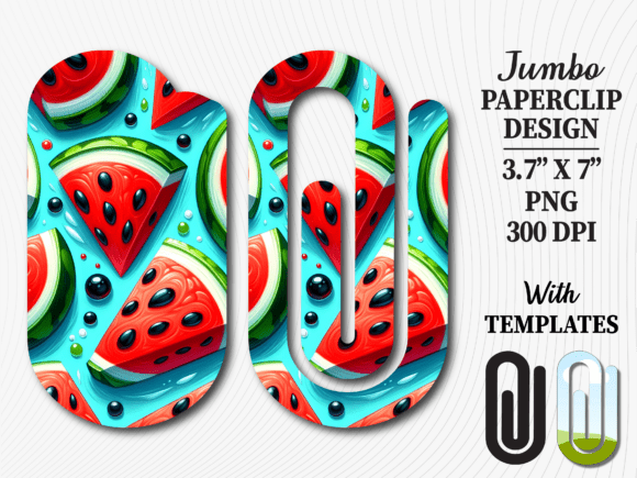 Summer Watermelon Teal Jumbo Paperclip Graphics and Crafts Review