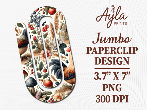 Vintage Fall Harvest Jumbo Paperclip PNG: A Graphics and Crafts Review