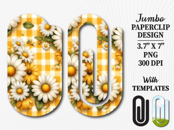 Yellow Daisy Flower Jumbo Paperclip PNG: A Designer’s Review for Graphics and Crafts